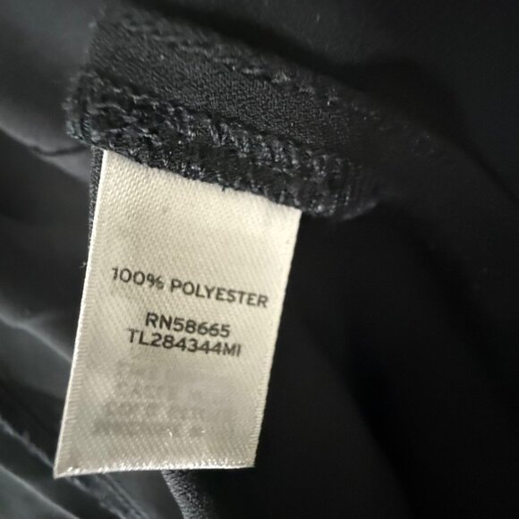 Leith Black Pintuck Long Sleeve Drape Front Blouse Size S Top Made In India - Picture 4 of 13